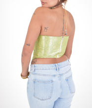 Load image into Gallery viewer, Pi'āra Structured Corset Top Pastel Green