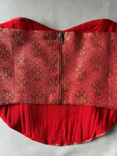 Load image into Gallery viewer, Pi’āra Structured Corset Top Rich Red