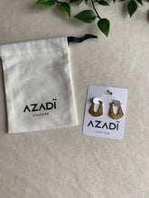 Load image into Gallery viewer, Textured Gold Minimalist Earrings