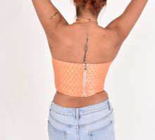 Load image into Gallery viewer, Pi’āra Structured Corset Top Peach
