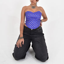 Load image into Gallery viewer, Pi’āra Structured Corset Top Deep Blue
