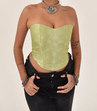 Load image into Gallery viewer, Pi&#39;āra Structured Corset Top Pastel Green
