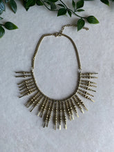 Load image into Gallery viewer, Brass Spike Statement Necklace
