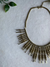 Load image into Gallery viewer, Brass Spike Statement Necklace
